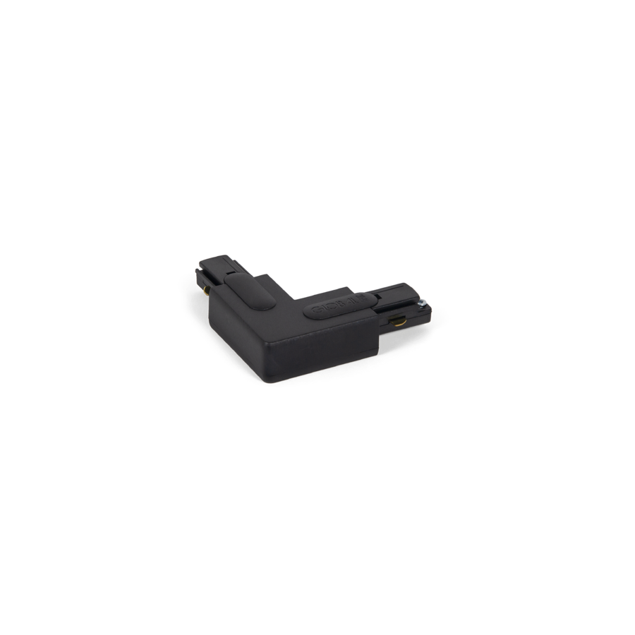 [90014027] WEVER & DUCRÉ 1-Phasen Schiene L-Verbinder 88 x 55 x 20 mm (Schwarz, Rechts)